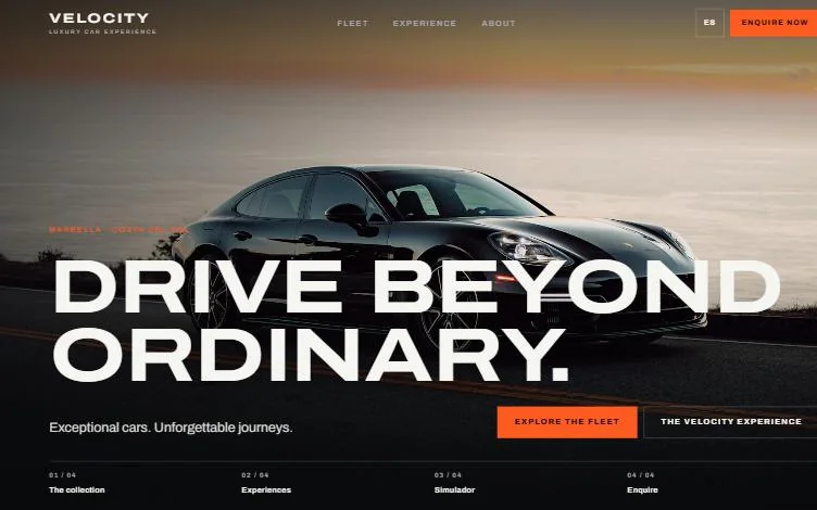 Portada de la web de VELOCITY